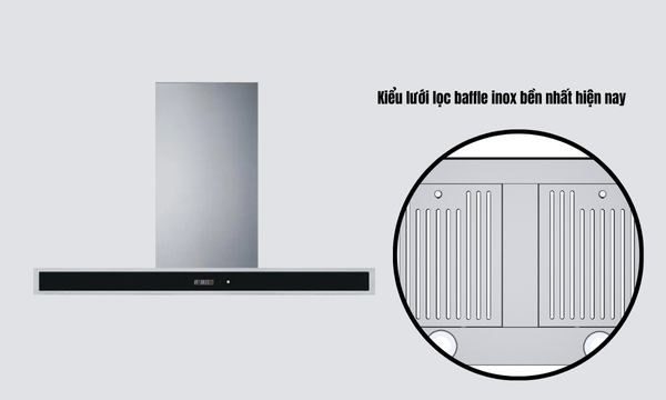 Máy hút mùi Chefs được đánh giá cao về hiệu suất hút nhờ vào công suất lớn, thường đạt từ 750m3/h đến 1000m3/h