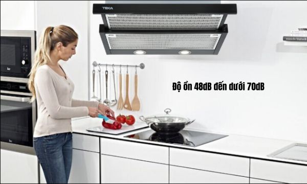 máy hút mùi Teka có độ ồn 48dB đến dưới 70dB