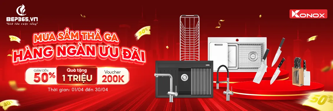 KONOX SALE TƯNG BỪNG - GIẢM TỚI 50% TẠI BẾP 356