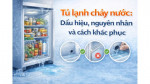 Tủ lạnh chảy nước: Dấu hiệu, nguyên nhân và cách khắc phục