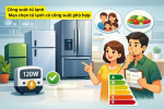 Công suất tủ lạnh: Mẹo chọn tủ lạnh có công suất phù hợp