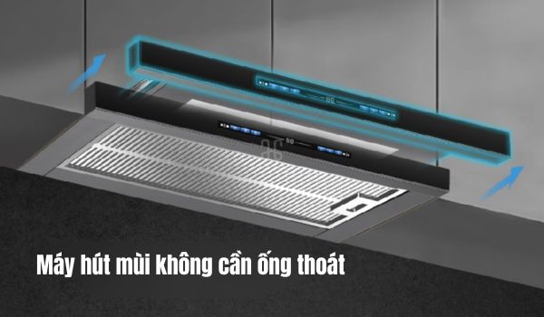 Máy hút mùi không cần ống thoát loại nào tốt ?