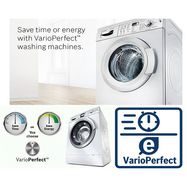 VarioPerfect™ - một trong số những tính năng ưu việt của máy giặt quần áo Bosch