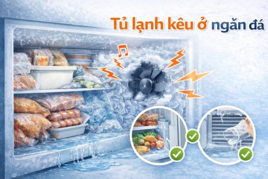 Tủ lạnh kêu ở ngăn đá