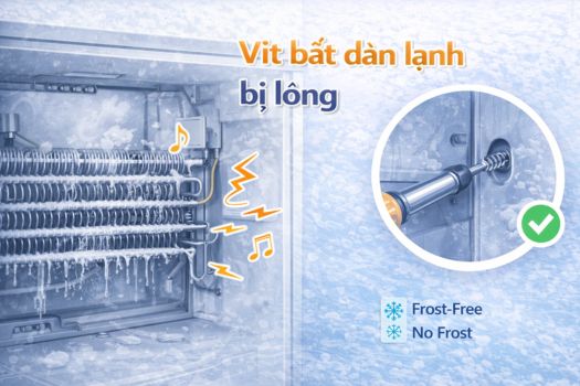 Vít bắt dàn lạnh bị lỏng
