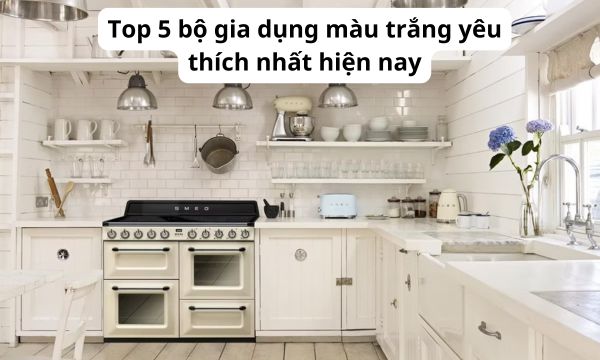 Top 5 bộ gia dụng màu trắng yêu thích nhất hiện nay