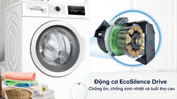 Tính năng EcoSilence trong máy giặt Bosch