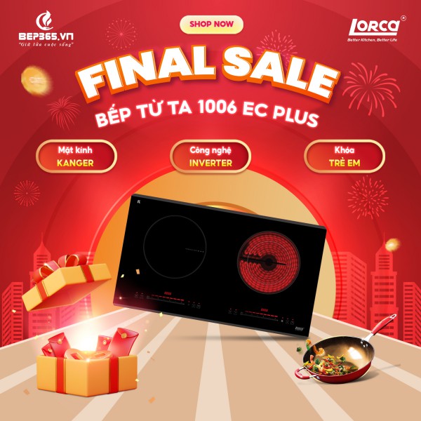 Bếp từ kết hợp hồng ngoại Lorca TA 1006 EC PLUS