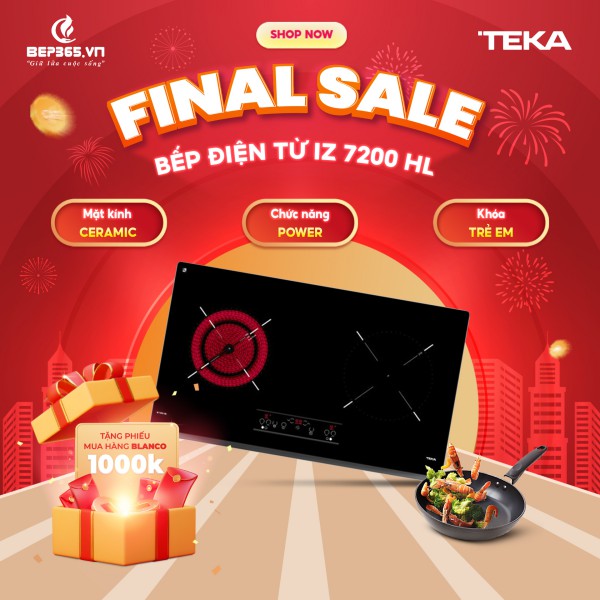 Bếp từ kết hợp hồng ngoại Teka IZ 7200 HL
