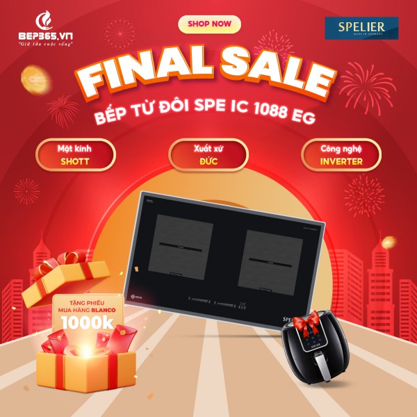 Bếp từ đôi Spelier SPE- IC1088 EG