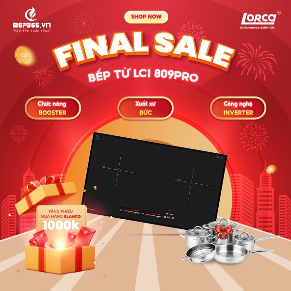Bếp từ đôi Lorca LCI-809 PRO