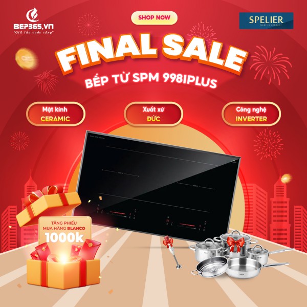 Bếp từ đôi Spelier SPM 998Iplus