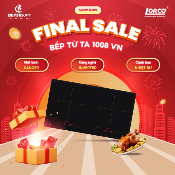 Bếp từ đôi Lorca TA 1008VN