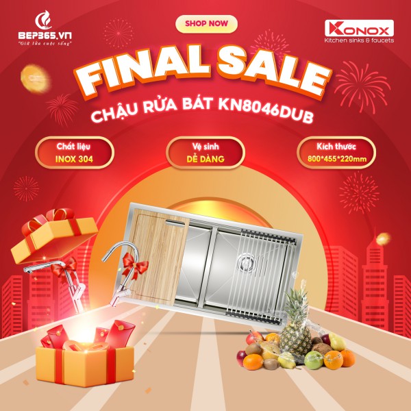 Chậu rửa bát Konox Workstation - Undermount KN8046DUB
