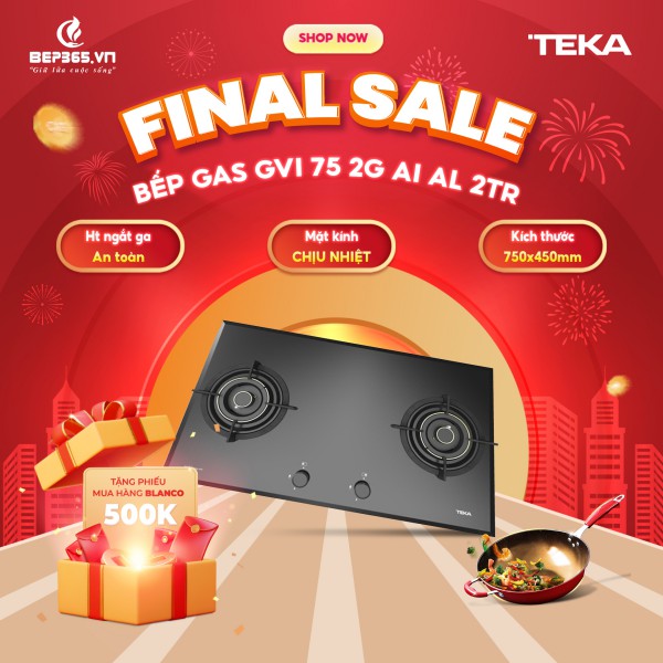Bếp gas Teka GVI 75 2G AI AL 2TR