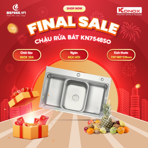 Chậu rửa bát Konox European KN7548SO