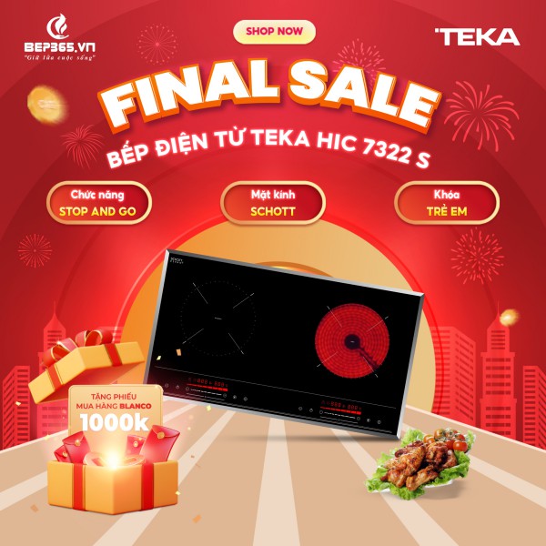 Bếp từ kết hợp hồng ngoại TEKA HIC 7322 S