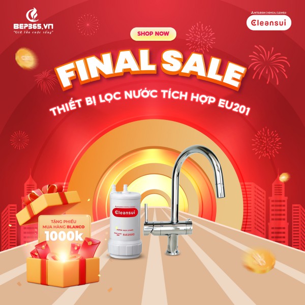 Thiết bị lọc nước tích hợp Cleansui EU201