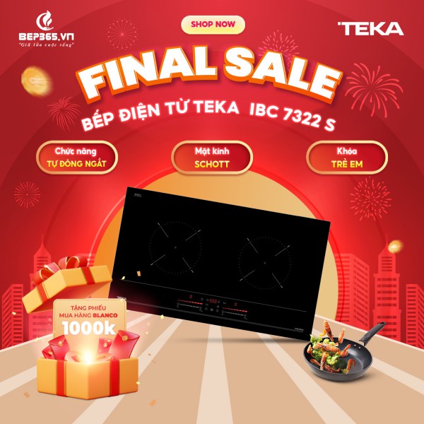 Bếp từ kết hợp hồng ngoại Teka IBC 7322 S