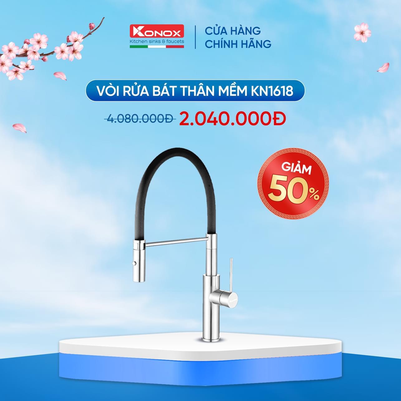 vòi rửa bát Konox KN1618