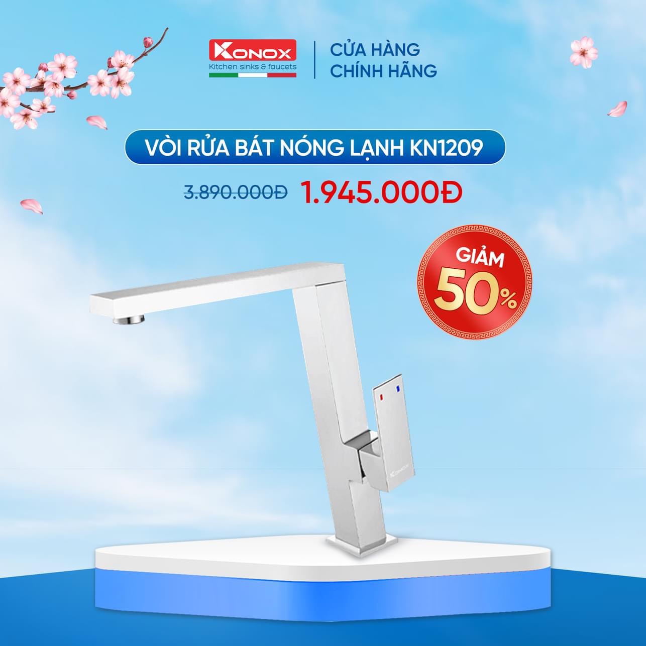 vòi rửa bát Konox KN1209