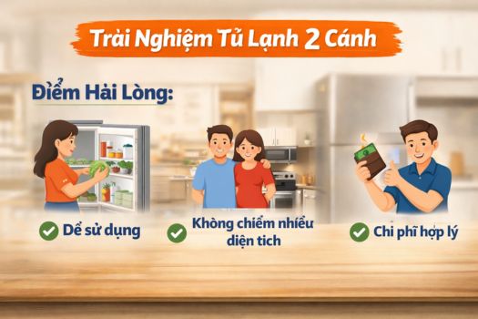 Trải nghiệm thực tế với tủ lạnh 2 cánh