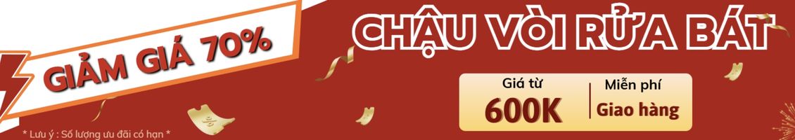 Sale cuối năm chậu vòi xả kho