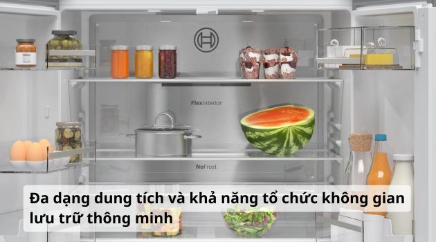 tủ lạnh Bosch có dải dung tích rất đa dạng