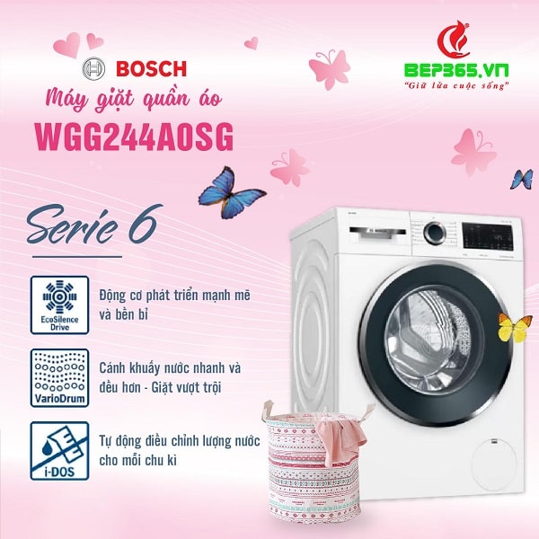 Máy giặt Bosch WGG244A0SG - Giảm ngay 25%