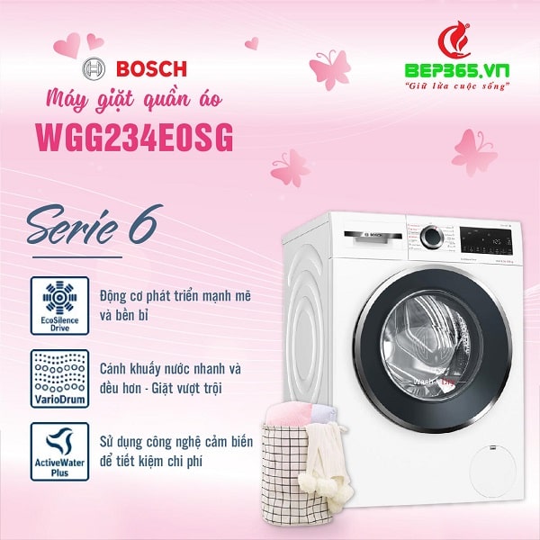Máy giặt Bosch WGG234E0SG – Chiết khấu 21%