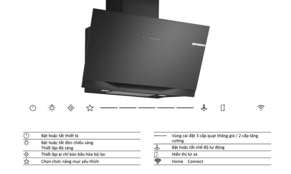 Cách sử dụng máy hút mùi bosch điều khiển cảm ứng