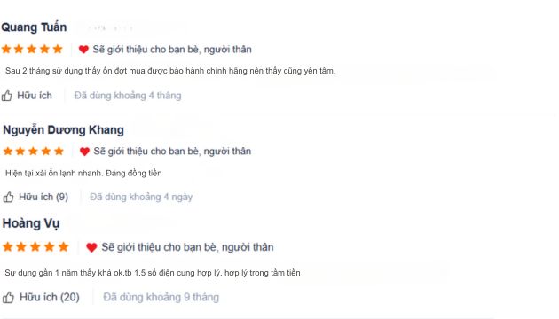 Đánh giá chân thực của khách hàng về các sản phẩm tủ lạnh Teka