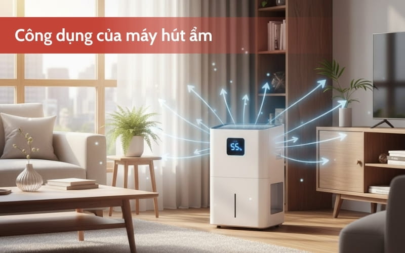 công dụng máy hút ẩm