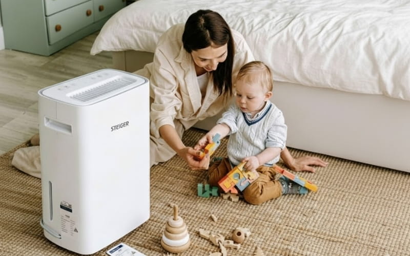 Hình ảnh minh họa máy hút ẩm Steiger STG 825DW