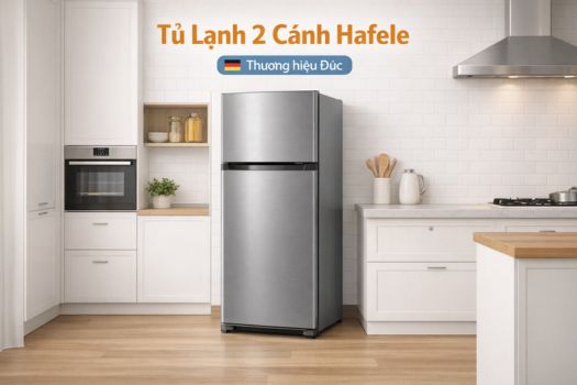 Kích thước tủ lạnh 2 cánh Hafele