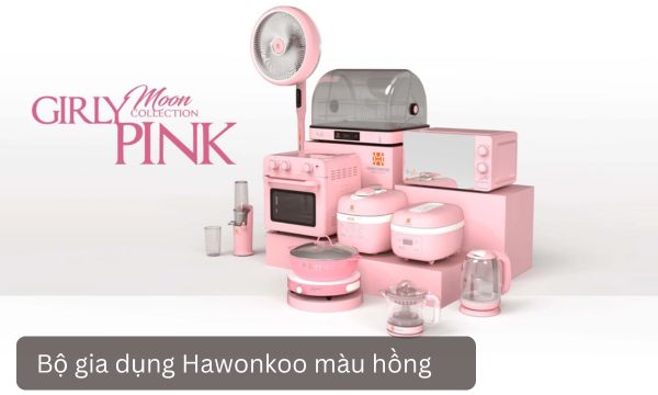 Bộ gia dụng Hawonkoo màu hồng