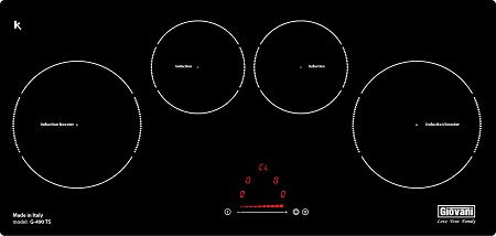 Bếp từ 4 vùng nấu Giovani G 490 TS