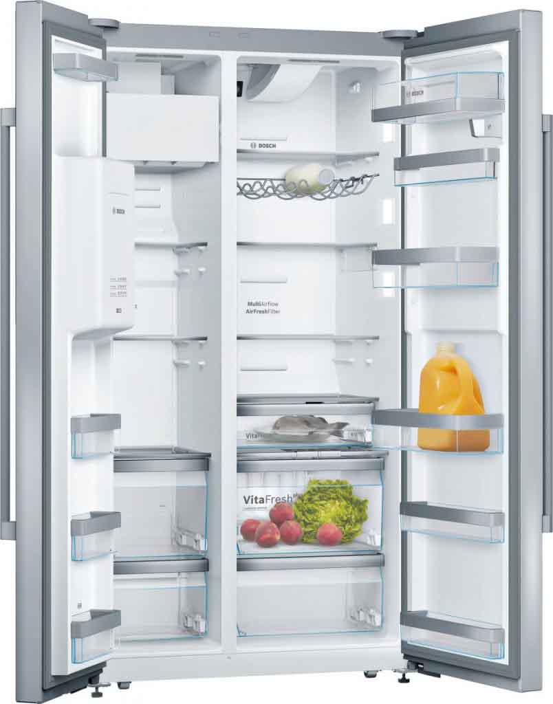 Không gian thông minh với nhiều ngăn chứa của tủ lạnh Bosch