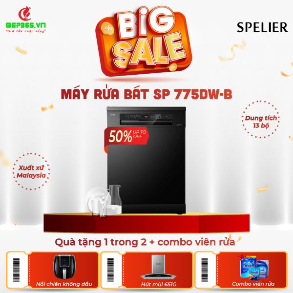 Máy rửa bát Spelier SP 775 DW-B