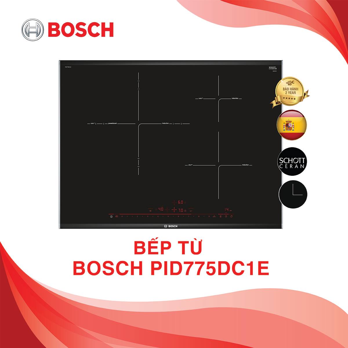 Bếp từ Bosch Serie 8 PID775DC1E