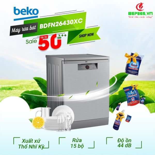 Máy rửa bát Beko BDFN26430XC
