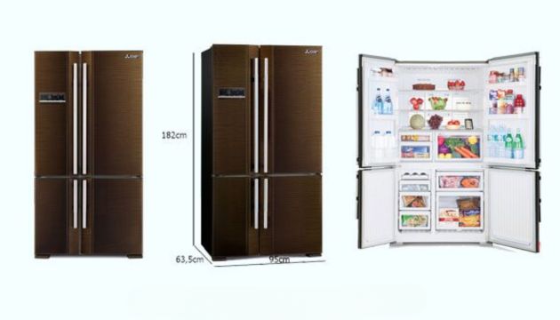 Kích thước tủ lạnh 4 cánh