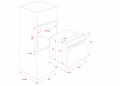 KÍch thước Lò nướng điện Teka HBB 610 BK