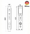 Khóa cửa thông minh tự động màn hình chuông Demax SL868 CP