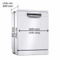 Bosch SMS4HVW33E serie 4-kích thước