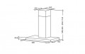Kích thước Máy hút mùi ống khói 70cm Rosieres RTS7CGXE