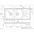 Kích thước Chậu rửa bát Inox Reginox Diplomat 30 Lux