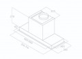 Kích thước Máy hút mùi âm tủ Elica HIDDEN 2.0@ IX/A/52