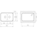 Kích thước Chậu rửa bát Teka BE 2B 845 10125029