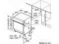 Kích thước Máy rửa bát Bosch SMI6ZCS07E